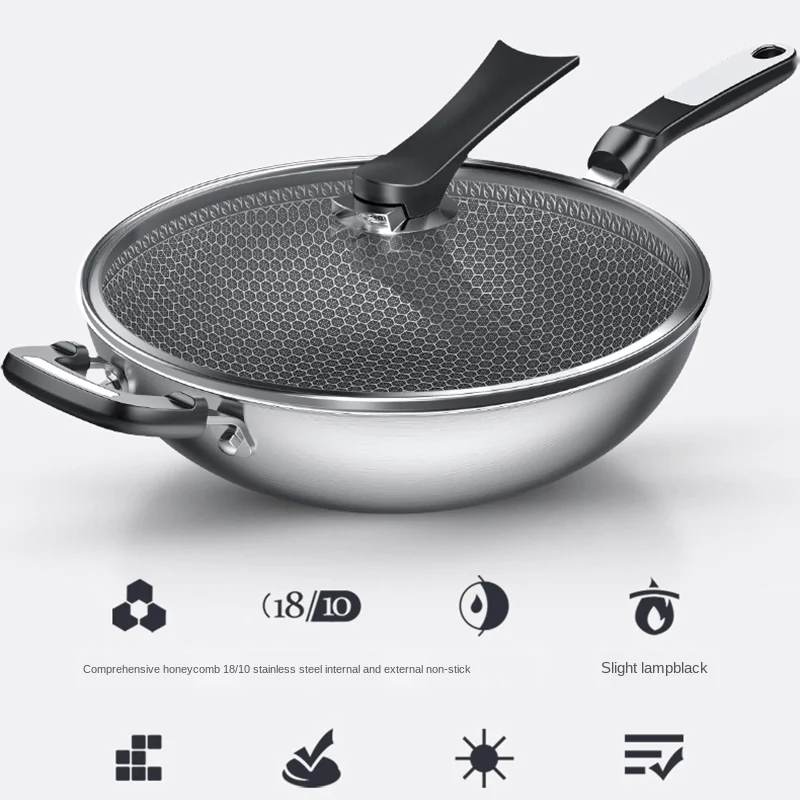 Нержавеющая сталь Wok в китайском стиле предметы домашнего обихода полностью соты