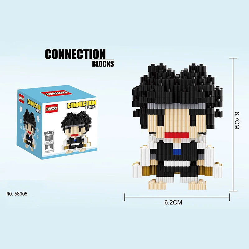 Japanese Anime Building Blocks Cartoon 3D Model Bricks Small Particles Creative Puzzle Assembly Toys For Boys Kids Gifts
Japanese Anime Building Blocks Cartoon 3D Model Bricks Small Particles Creative Puzzle Assembly Toys For Boys Kids Gifts