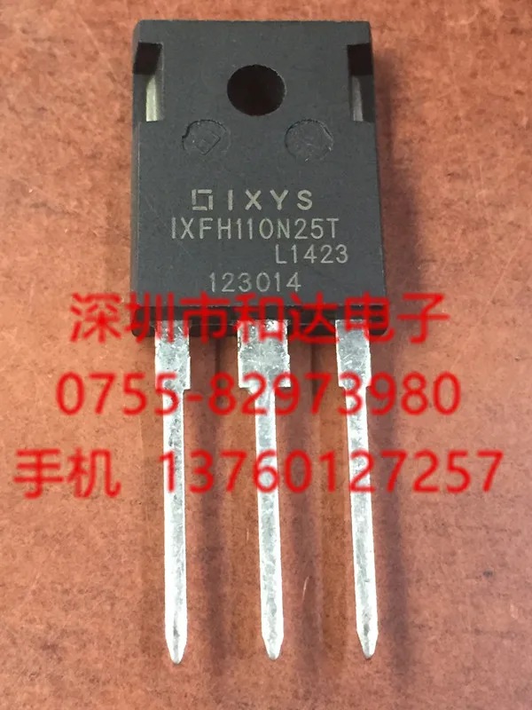 (5 Pieces) IXFH110N25T TO-247 250V 110A 
(5 Pieces) IXFH110N25T TO-247 250V 110A