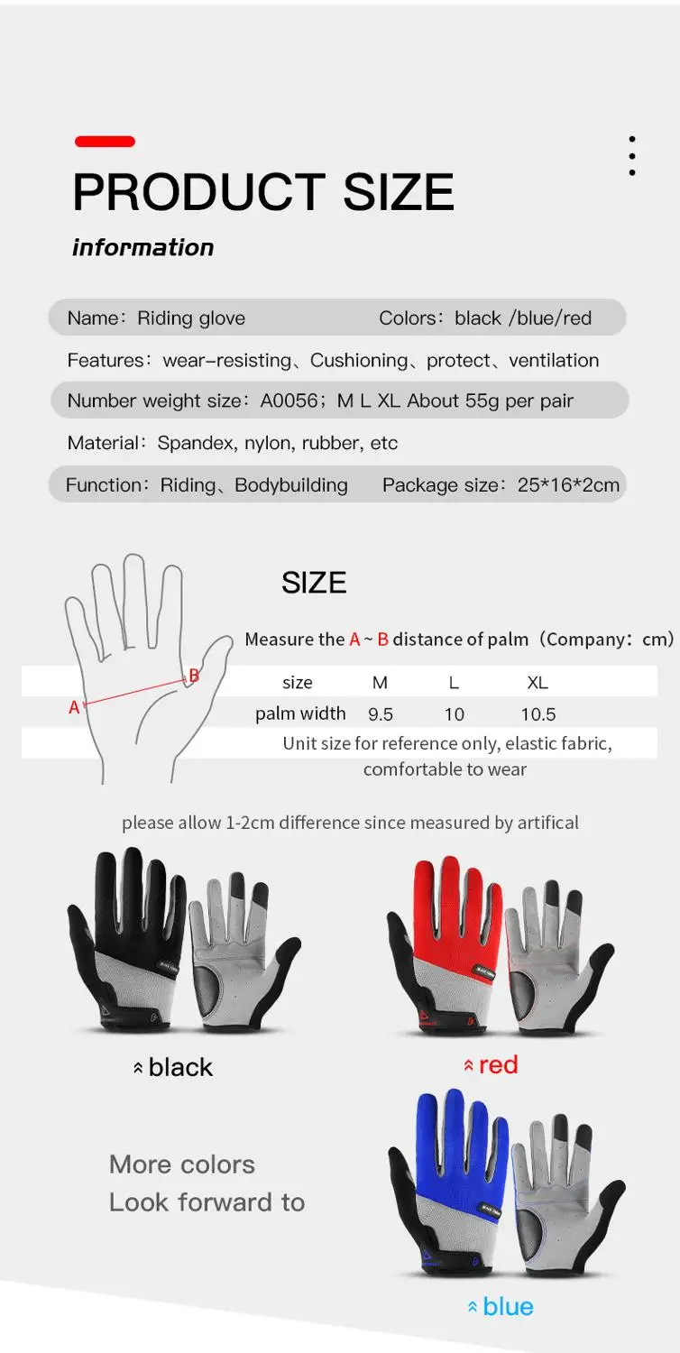 Outdoor Men's Full Finger Cycling Gloves Guantes Ciclismo Road Mountain Bike MTB Gloves Long Finger Bicycle Gloves M L XL
Outdoor Men's Full Finger Cycling Gloves Guantes Ciclismo Road Mountain Bike MTB Gloves Long Finger Bicycle Gloves M L XL