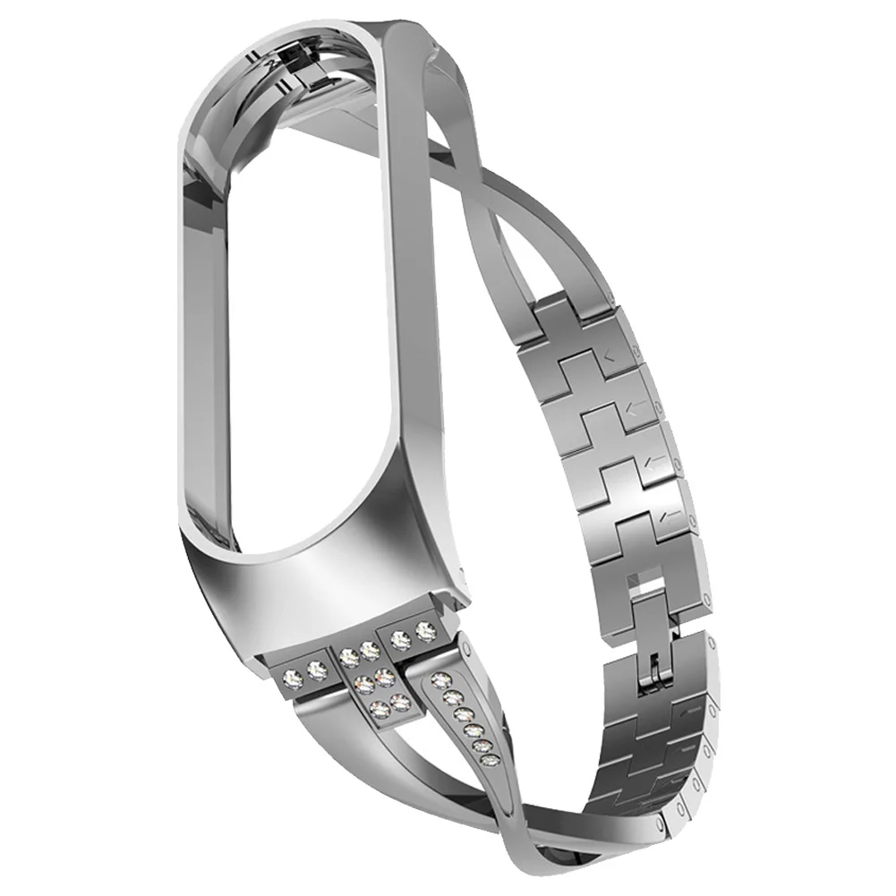 Stainless Steel Replacement Bracelet Strap For Xiaomi MI Band 3 Band 4 Wriststrap Luxury Diamond Watchband For Xiaomi MI Band 3
Stainless Steel Replacement Bracelet Strap For Xiaomi MI Band 3 Band 4 Wriststrap Luxury Diamond Watchband For Xiaomi MI Band 3