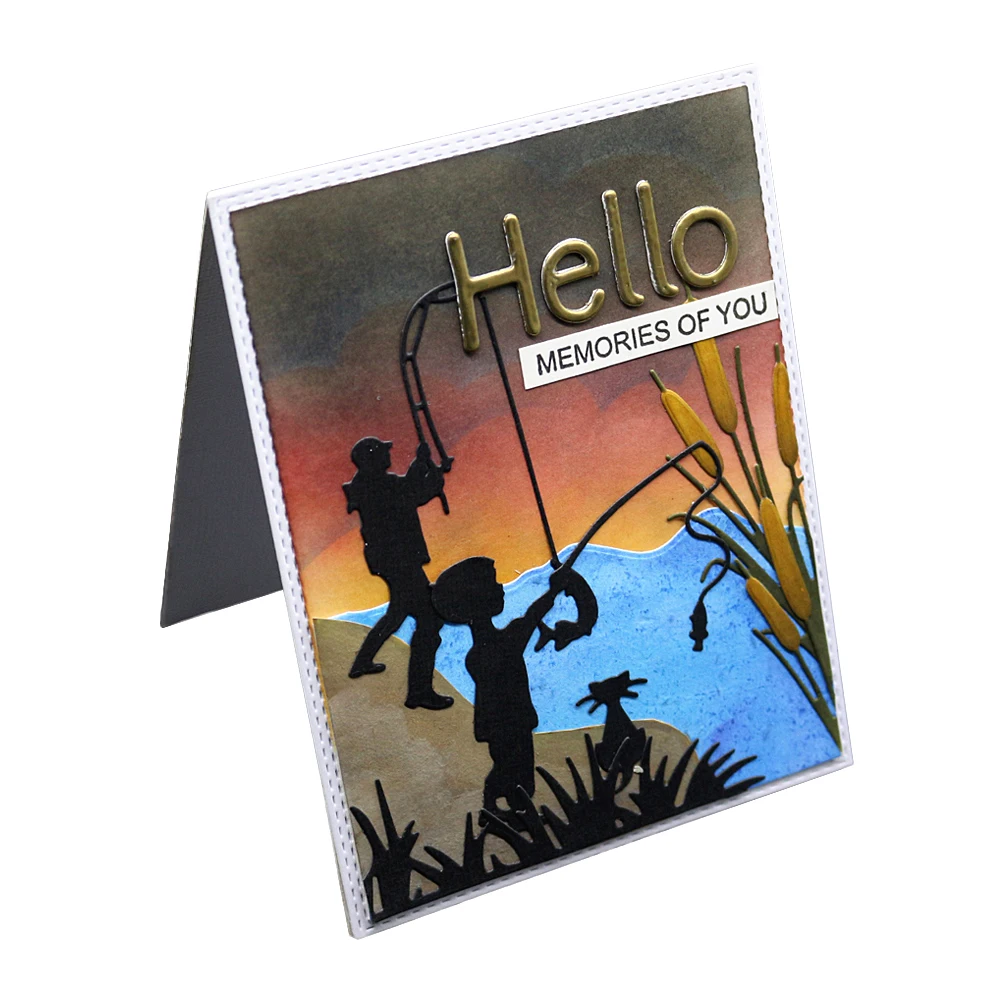 For DIY Scrapbooking Album Stamp Paper Card Embossing Craft Decor Stencils Metal Cutting Dies Boy Go Fishing Frame Die Cuts Mold
For DIY Scrapbooking Album Stamp Paper Card Embossing Craft Decor Stencils Metal Cutting Dies Boy Go Fishing Frame Die Cuts Mold