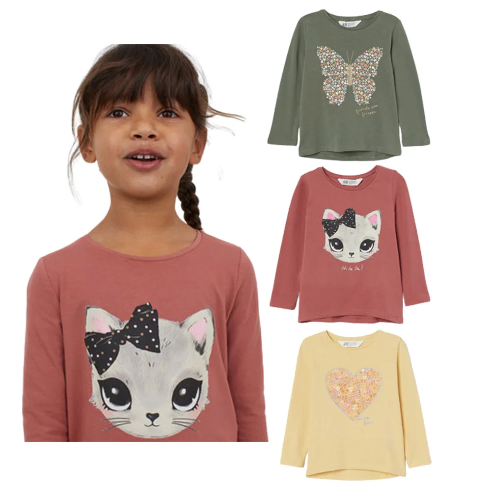2021 Spring Autumn Girls T Shirts 3-10Y Kids Clothes Children's Long Sleeve Clothing Cute Cartoon Printed Cotton Shirt Tops
2021 Spring Autumn Girls T Shirts 3-10Y Kids Clothes Children's Long Sleeve Clothing Cute Cartoon Printed Cotton Shirt Tops
