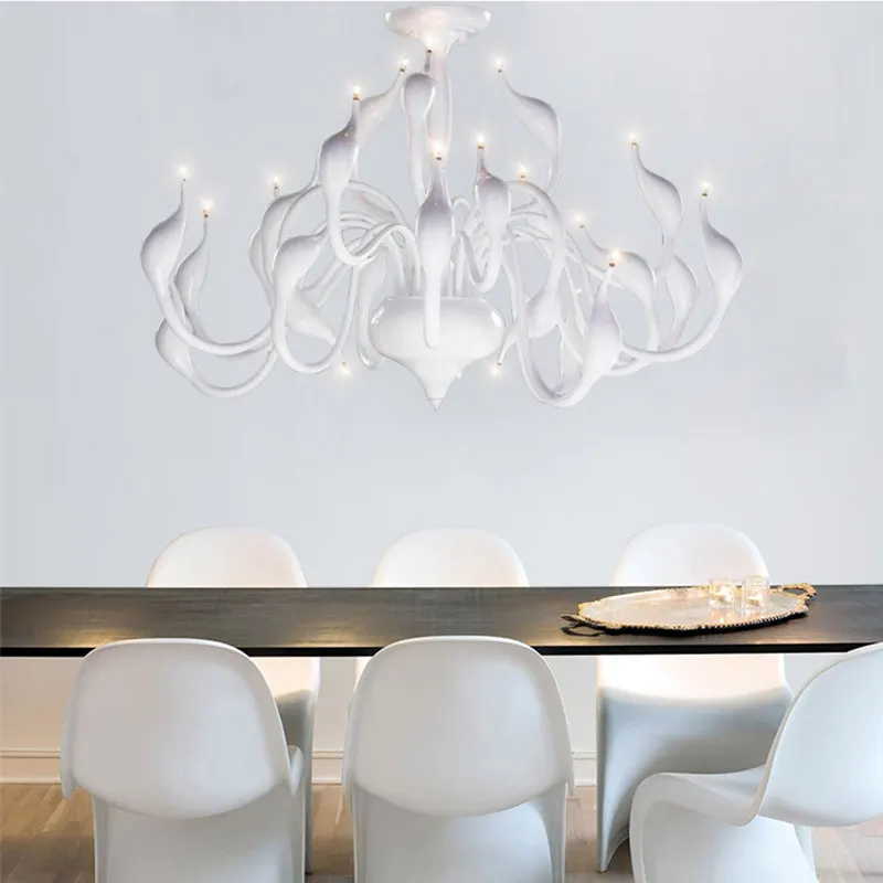 New 12/18/24 Heads Art Deco European Candle Metal LED Swan Chandeliers Ceiling Bedroom Living Room Modern Decoration G4 Lighting
New 12/18/24 Heads Art Deco European Candle Metal LED Swan Chandeliers Ceiling Bedroom Living Room Modern Decoration G4 Lighting