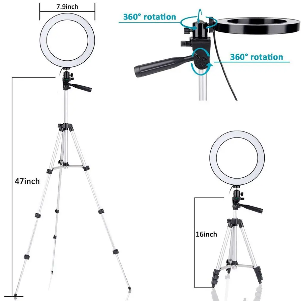 7.9 Inch Dimmable Led Ring Light With Tripod Live Fill Light Mobile Phone Holder Fill Light Mobile Phone Holder
7.9 Inch Dimmable Led Ring Light With Tripod Live Fill Light Mobile Phone Holder Fill Light Mobile Phone Holder
