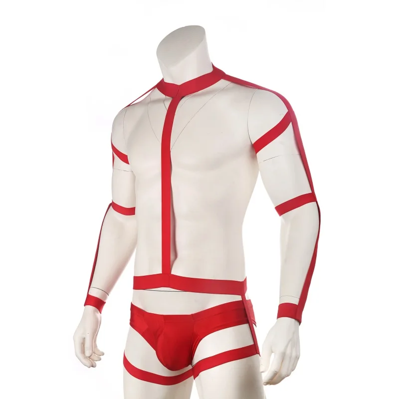 Sexy Body Harness Elastic Bondage Set Underwear Men Chest Shoulder Costume Fetish Lingerie Strap Thong hombre Stage Wear
Sexy Body Harness Elastic Bondage Set Underwear Men Chest Shoulder Costume Fetish Lingerie Strap Thong hombre Stage Wear