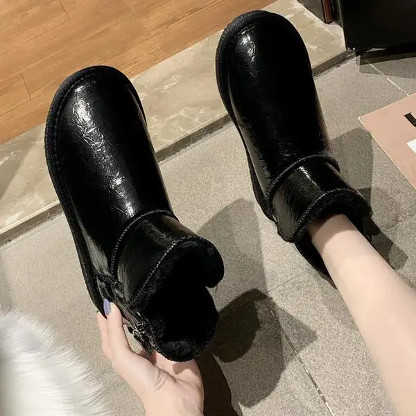 Snow Boots For Women Flat Heel Round Toe Booties Ladies Shoes Boots-women Low Heels booties Winter Footwear Zipper 2020 Autumn
Snow Boots For Women Flat Heel Round Toe Booties Ladies Shoes Boots-women Low Heels booties Winter Footwear Zipper 2020 Autumn