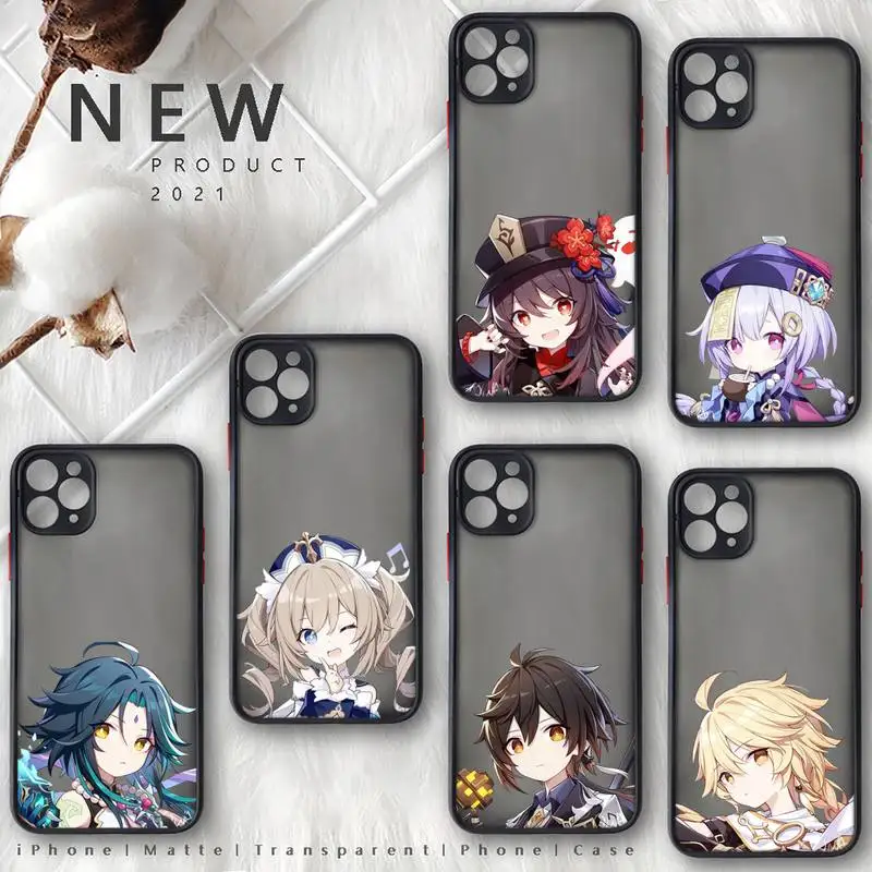Genshin impact Anime Shockproof Phone Case For iphone 13 12 11 8 7 plus mini x xs xr pro max matte transparent cover
Genshin impact Anime Shockproof Phone Case For iphone 13 12 11 8 7 plus mini x xs xr pro max matte transparent cover