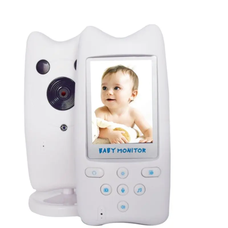 

Temperature Indicator 2.4GHz Digital Wireless Baby Monitor 2.4" LCD Display 2-way Talk Camera Security System CCTV