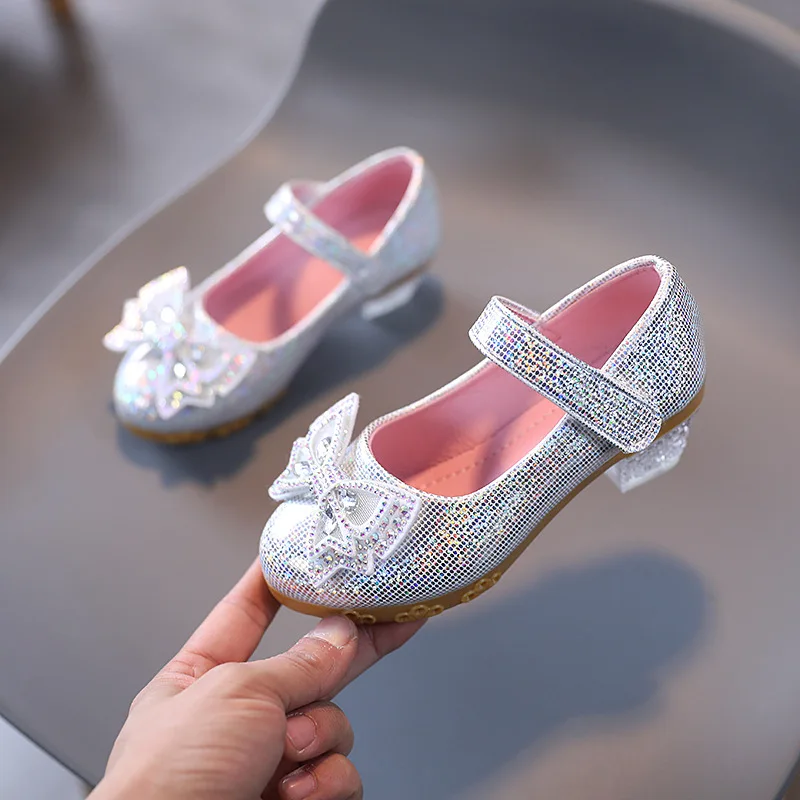 2021 Kids High Heel Dance Shoes Children Spring Dresses Leather Shoes Female For Girls Party Fashion Crystal Bow 3 8 To 12 Year 
2021 Kids High Heel Dance Shoes Children Spring Dresses Leather Shoes Female For Girls Party Fashion Crystal Bow 3 8 To 12 Year