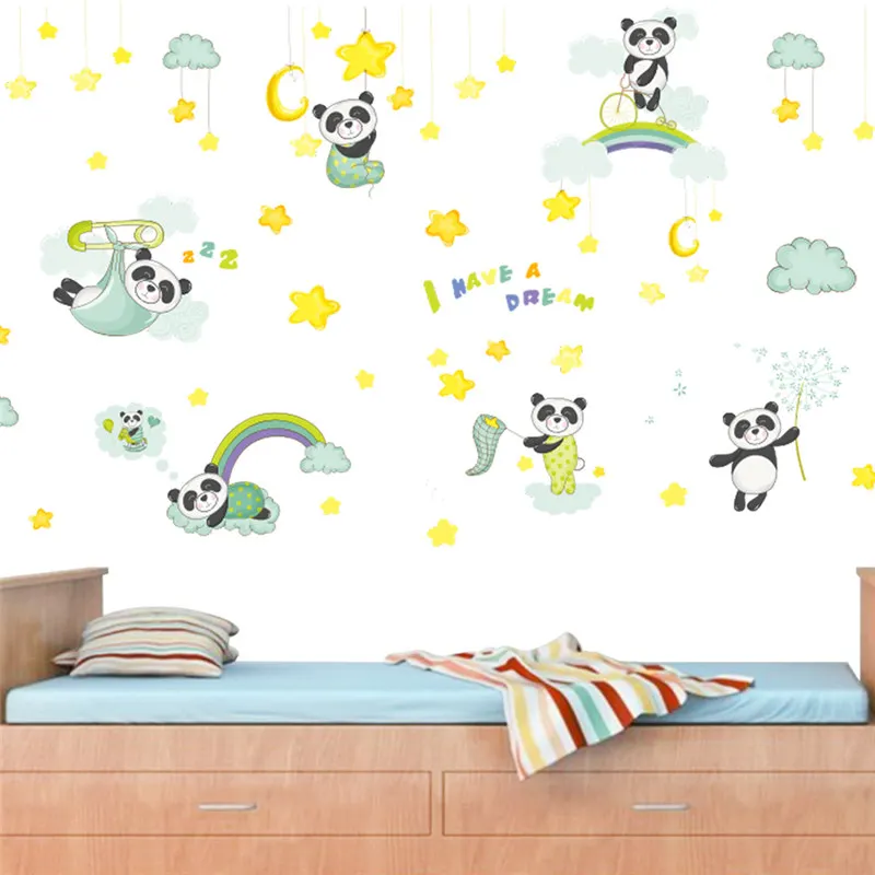 Naughty Pandas Wall Stickers For Kids Room Decorations Children's Gift Cartoon Safari Cute Animal Mural Art Diy Home Decal
Naughty Pandas Wall Stickers For Kids Room Decorations Children's Gift Cartoon Safari Cute Animal Mural Art Diy Home Decal