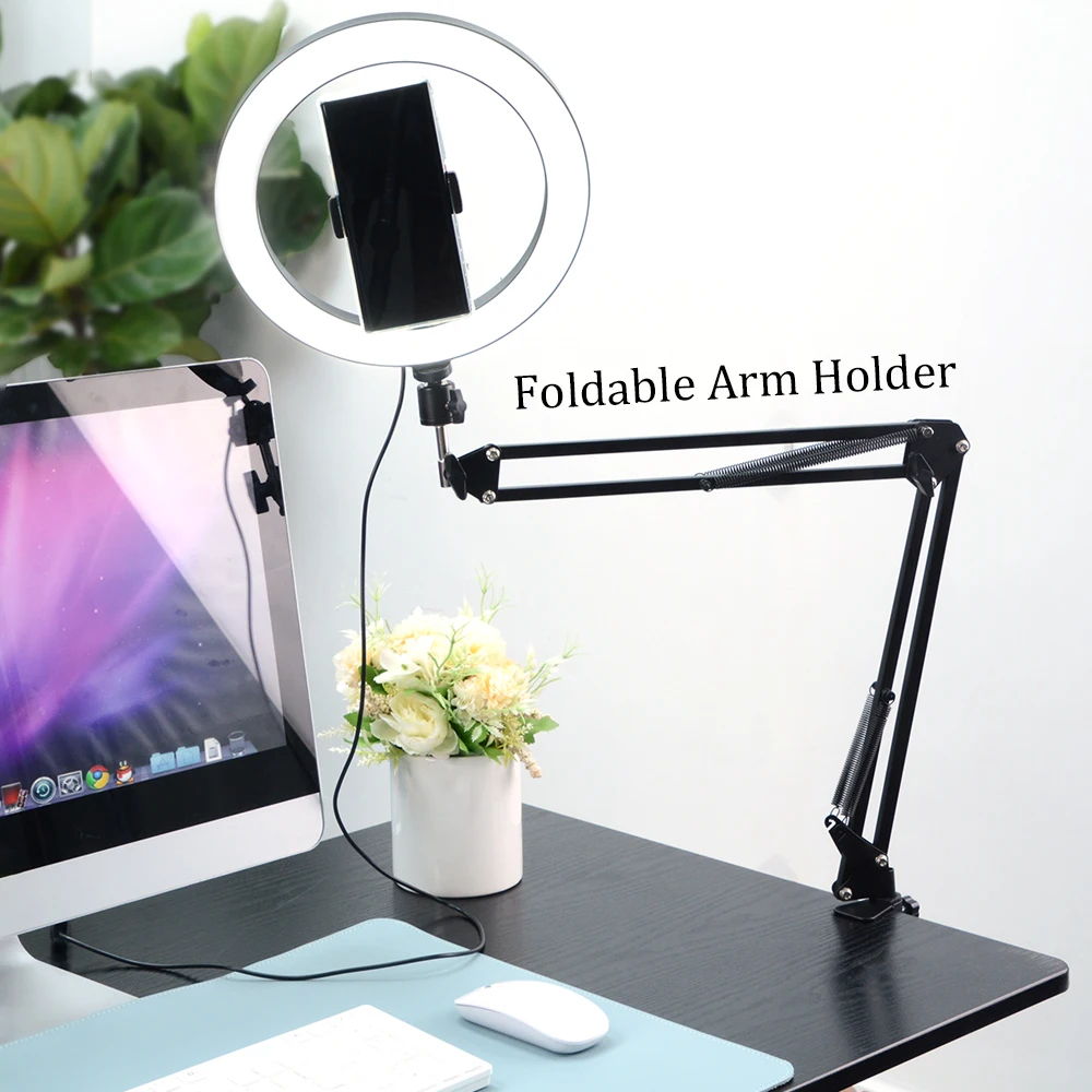 New Camera Arm Tripod Table Stand Set Photography Adjustable With Phone Holder For LED Ring Light
New Camera Arm Tripod Table Stand Set Photography Adjustable With Phone Holder For LED Ring Light