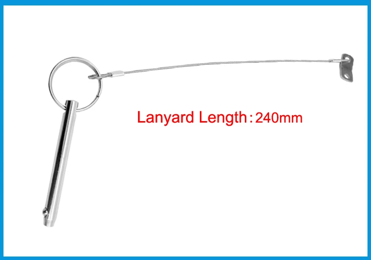 2X 8*76mm SS 316 Boat Top Bimini Top Quick Release Ball Pin with Lanyard Marine Hardware Deck Hinge Replacement Accessories
2X 8*76mm SS 316 Boat Top Bimini Top Quick Release Ball Pin with Lanyard Marine Hardware Deck Hinge Replacement Accessories