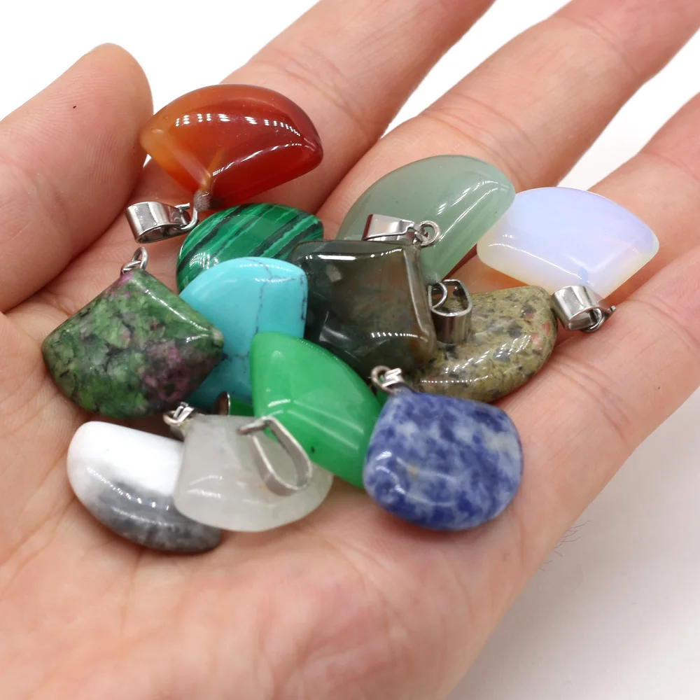 5pc Natural Stone Pendants Sector Shape Turquoise Opal Crystal for Jewelry Making DIY Necklace Earring Crafts for Women
5pc Natural Stone Pendants Sector Shape Turquoise Opal Crystal for Jewelry Making DIY Necklace Earring Crafts for Women