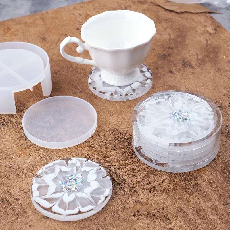 DIY Coaster Crystal Epoxy Resin Mold Coaster Round Square Coaster Box Storage Box Handmade Making Mirror Silicone Mold Resin
DIY Coaster Crystal Epoxy Resin Mold Coaster Round Square Coaster Box Storage Box Handmade Making Mirror Silicone Mold Resin