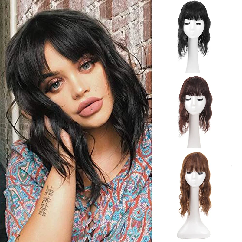 PAGEUP Wig Short Hair Close Up Short Wave Clip In Hair Extension Black Brown Mixed Synthetic Wig For Women Synthetic Fiber Wig
PAGEUP Wig Short Hair Close Up Short Wave Clip In Hair Extension Black Brown Mixed Synthetic Wig For Women Synthetic Fiber Wig