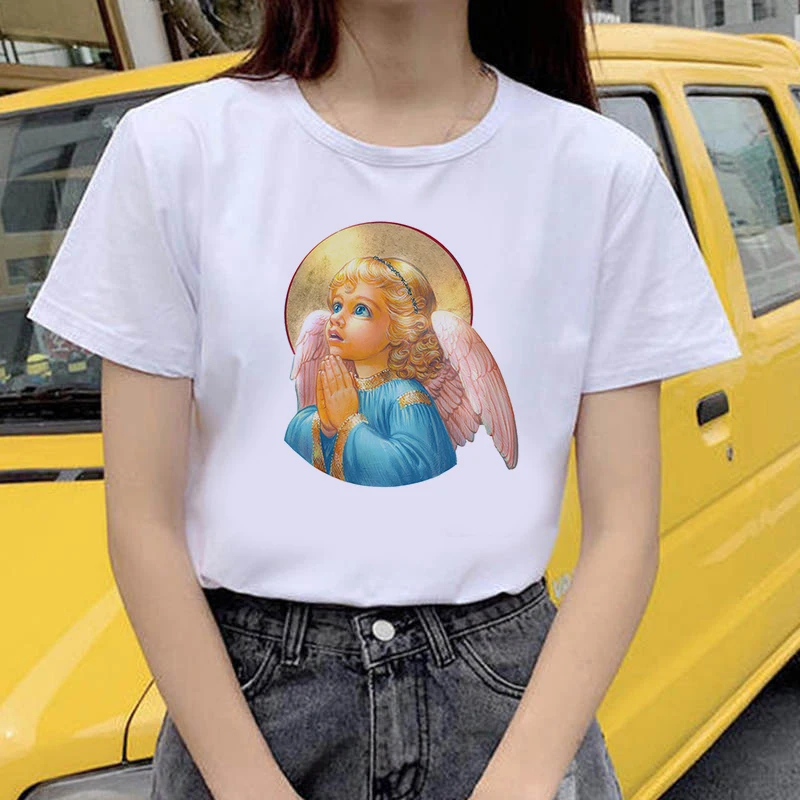 Angel tshirt women baby grunge harajuku aesthetic tshirt funny ulzzang Graphic hip hop female t-shirt Girls Tops Tees Female
Angel tshirt women baby grunge harajuku aesthetic tshirt funny ulzzang Graphic hip hop female t-shirt Girls Tops Tees Female