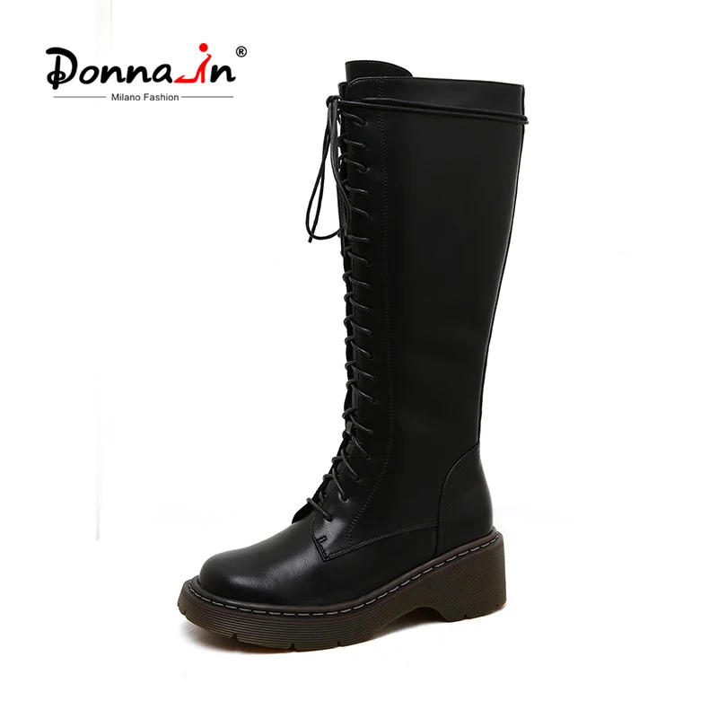 Donna-in 2020 Winter Long Snow Boots GenuineLeatherMartinBootFor Women Warm Fur Platform Women' Shoes Lace-up New Fashion
Donna-in 2020 Winter Long Snow Boots GenuineLeatherMartinBootFor Women Warm Fur Platform Women' Shoes Lace-up New Fashion