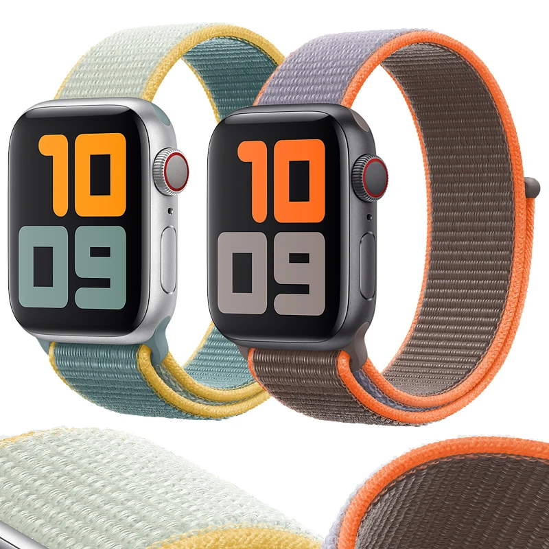 Ремешок для часов спортивный из дышащего нейлона Apple Watch 1/2/3/4/5 38/40/42/44 мм|Ремешки