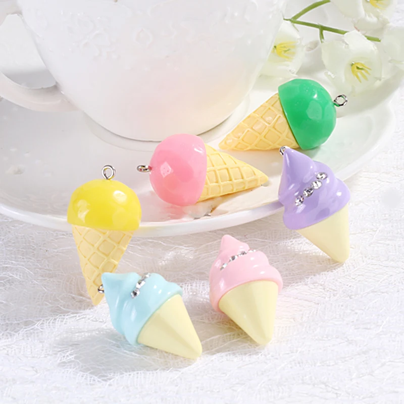 6pcs DIY earring pendant Flatback resin icecream charms Jewelry necklace pendant for earrings diy Keychain parts
6pcs DIY earring pendant Flatback resin icecream charms Jewelry necklace pendant for earrings diy Keychain parts