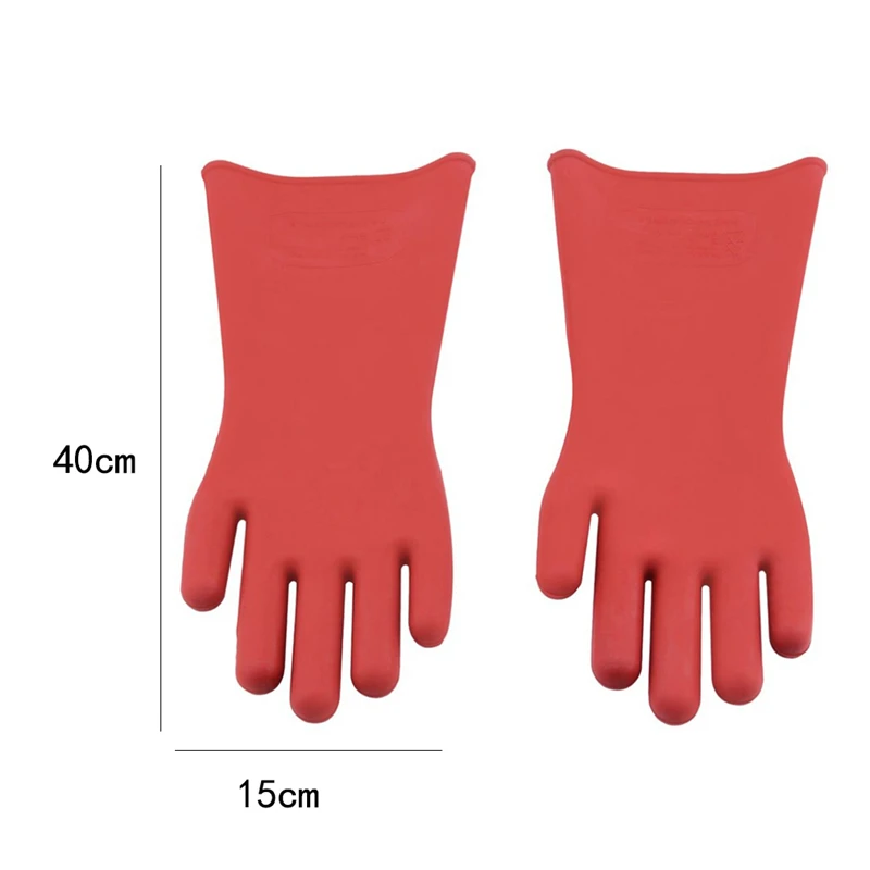12KV-резины Безопасность перчатки 1 пара анти-электричество защиты высокий