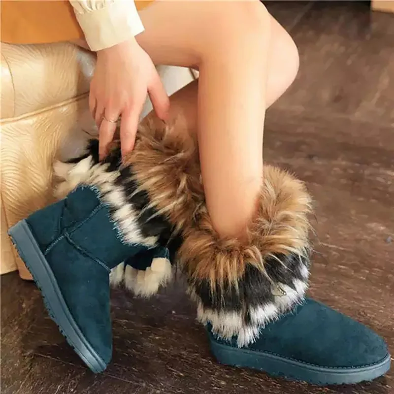 Fluffy Fur Snow Boots Female Women Shoes Winter Warm Ankle Boots Plush Shoes Round-toe Booties Outdoor Slip On Flock Footwear
Fluffy Fur Snow Boots Female Women Shoes Winter Warm Ankle Boots Plush Shoes Round-toe Booties Outdoor Slip On Flock Footwear