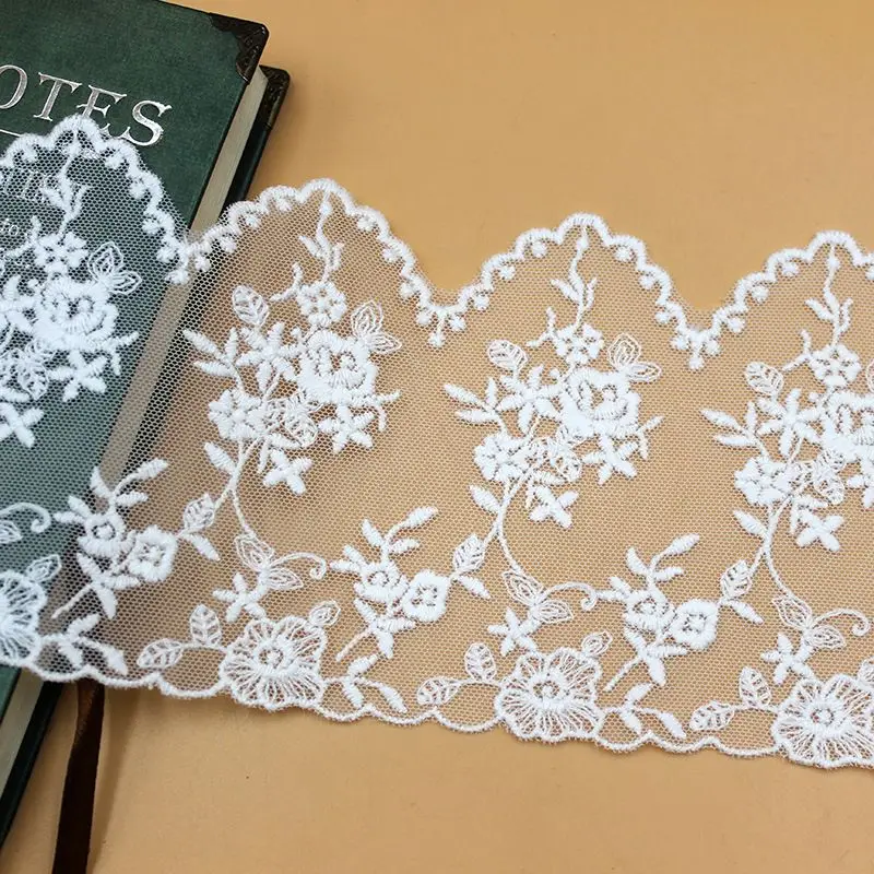 12CM Luxury Tulle White Embroidery Lace Fabric Ribbon Decoration Guipure Decoration DIY Sewing Wedding Dress Decoration
12CM Luxury Tulle White Embroidery Lace Fabric Ribbon Decoration Guipure Decoration DIY Sewing Wedding Dress Decoration