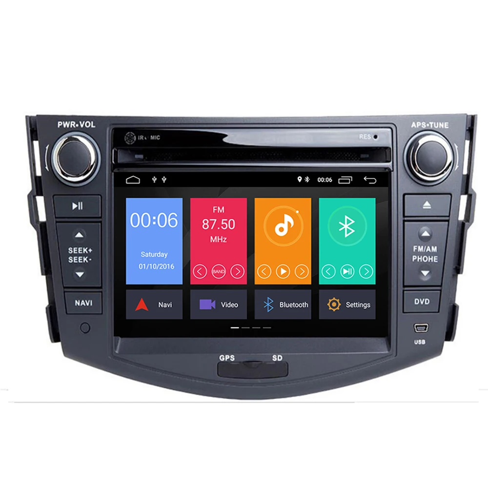 4G 64G IPS DSP 2 Din Android 10 Автомобильный мультимедийный dvd плеер GPS для Toyota RAV4 Rav 4 2007 2008 2009