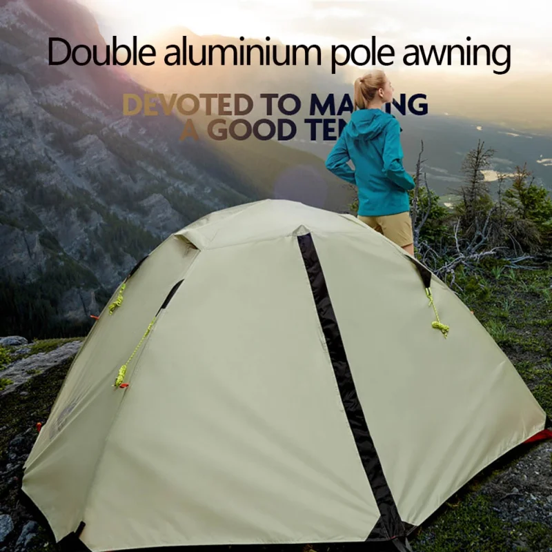 2 Person Aluminum Pole Lightweight Camping Tent Backpacking Tent Double Layer Portable Handbag For Hiking Travelling Outdoor
2 Person Aluminum Pole Lightweight Camping Tent Backpacking Tent Double Layer Portable Handbag For Hiking Travelling Outdoor