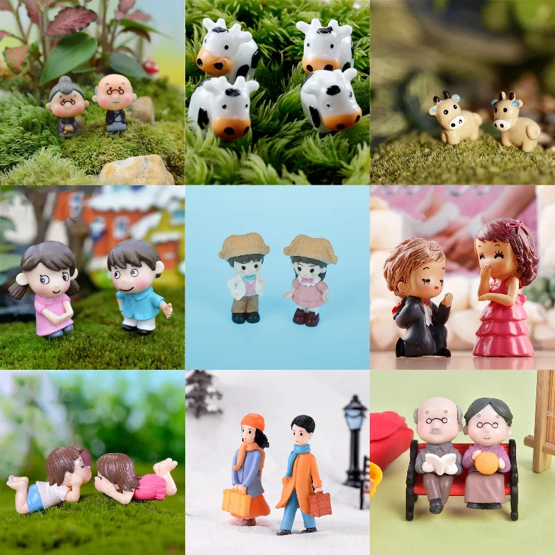 2pcs/set Mini Doll Lovers Couple Miniature DIY Terrarium Figurines Fairy Garden Decor Valentine's Day Gift Home Accessories
2pcs/set Mini Doll Lovers Couple Miniature DIY Terrarium Figurines Fairy Garden Decor Valentine's Day Gift Home Accessories