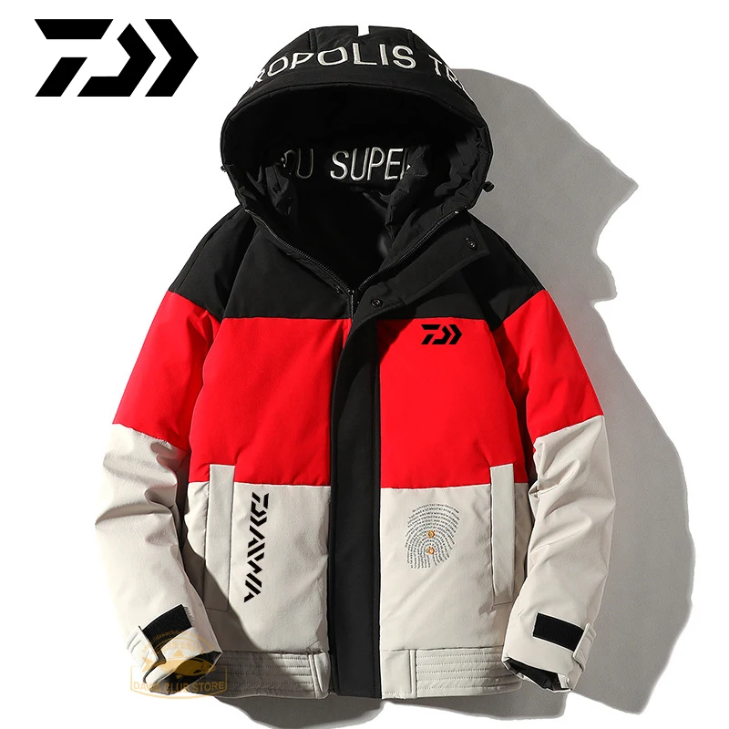 Daiwa Winter Jacket Mens Quality Thermal Thick Coat Snow Fishing Clothes Daiwa Warm Outwear Fishing White Duck Down Jacket
Daiwa Winter Jacket Mens Quality Thermal Thick Coat Snow Fishing Clothes Daiwa Warm Outwear Fishing White Duck Down Jacket