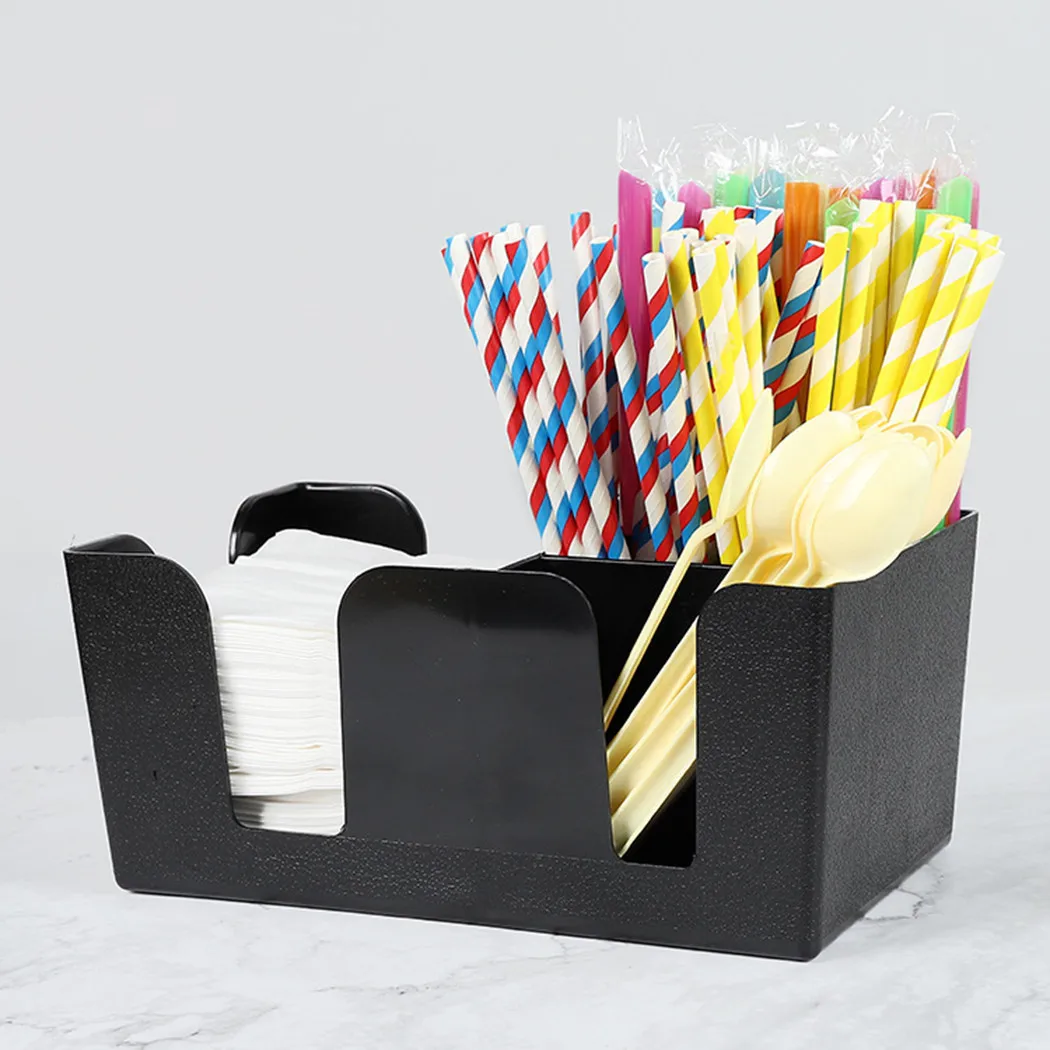 New Arrival Black Pub Napkin Straw Storage Box Bar Tidy Organiser Storage Condiment Holder For Bar Display Stand Storage Tools
New Arrival Black Pub Napkin Straw Storage Box Bar Tidy Organiser Storage Condiment Holder For Bar Display Stand Storage Tools