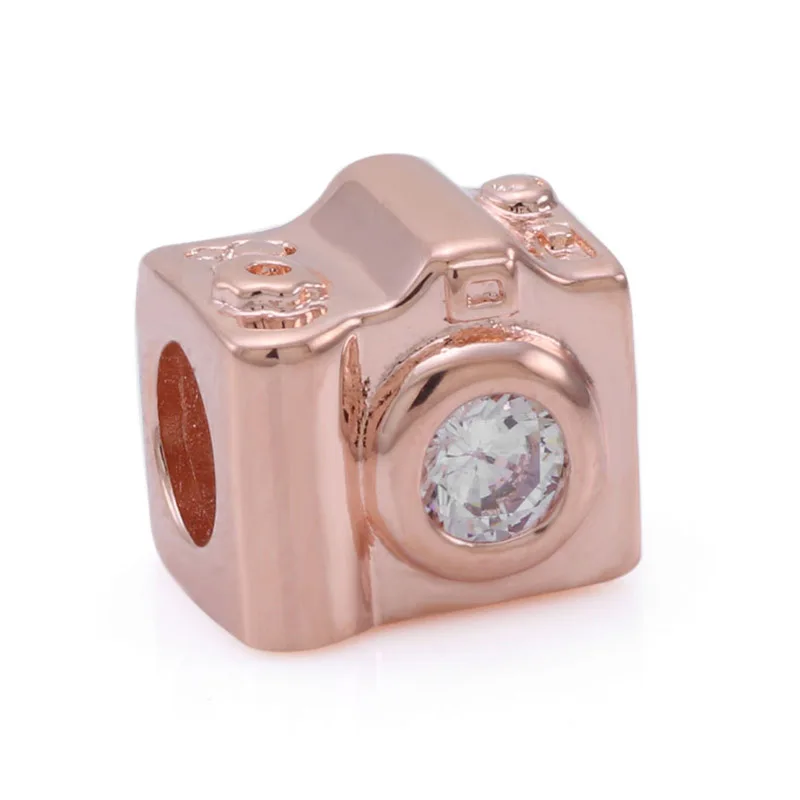 Top Quality Rose & Clear CZ Camera With Crystal Bead Charm fit Pandora Bracelets & Bangles 925 Sterling Silver DIY Jewelry
Top Quality Rose & Clear CZ Camera With Crystal Bead Charm fit Pandora Bracelets & Bangles 925 Sterling Silver DIY Jewelry