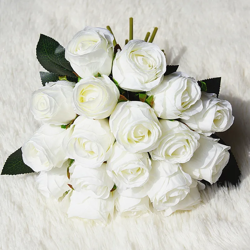 18 Heads Silk Rose Bridal Bouquet Multicolor Artificial Flowers Wedding Party Decoration 26*20 Cm
18 Heads Silk Rose Bridal Bouquet Multicolor Artificial Flowers Wedding Party Decoration 26*20 Cm