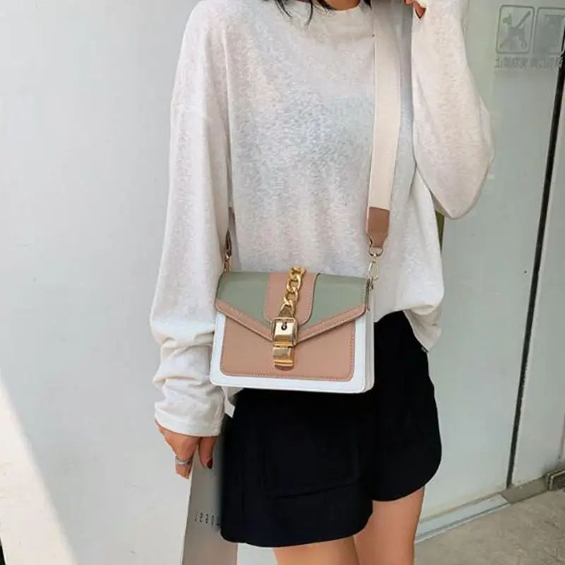 2020 Contrast color Leather Crossbody Bags For Women Travel Handbag Fashion Simple Shoulder Messenger Bag Ladies Cross Body Bag
2020 Contrast color Leather Crossbody Bags For Women Travel Handbag Fashion Simple Shoulder Messenger Bag Ladies Cross Body Bag