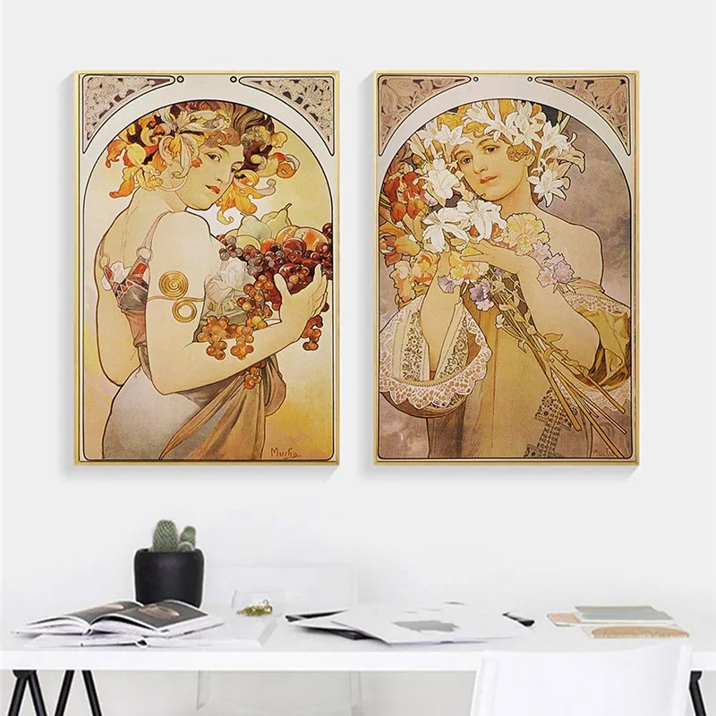 Alphonse Mucha Elegant Woman Canvas Paintings on The Wall Art Posters and Prints Art Canvas Pictures Cuadros for Living Room
Alphonse Mucha Elegant Woman Canvas Paintings on The Wall Art Posters and Prints Art Canvas Pictures Cuadros for Living Room