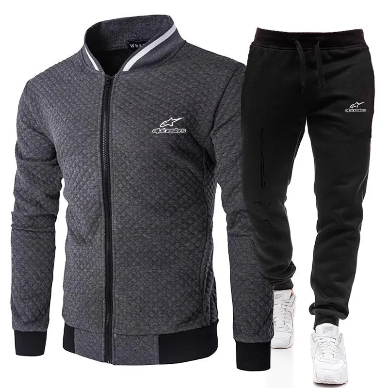 2021 fashion sports Alpinestars logo brand printing zipper shirt + trousers suit men's clothing slim sportswear 2-piece set
2021 fashion sports Alpinestars logo brand printing zipper shirt + trousers suit men's clothing slim sportswear 2-piece set