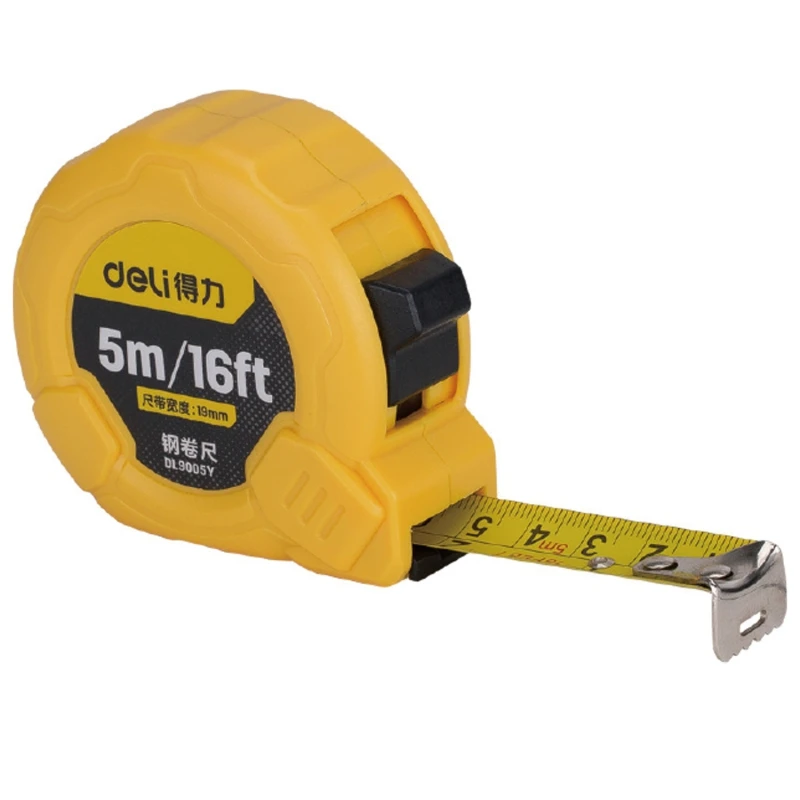 DELI 3/5 M Metric And Inch Steel Measurement Tape System Auto Lock Tape Measure Measuring Tool
DELI 3/5 M Metric And Inch Steel Measurement Tape System Auto Lock Tape Measure Measuring Tool