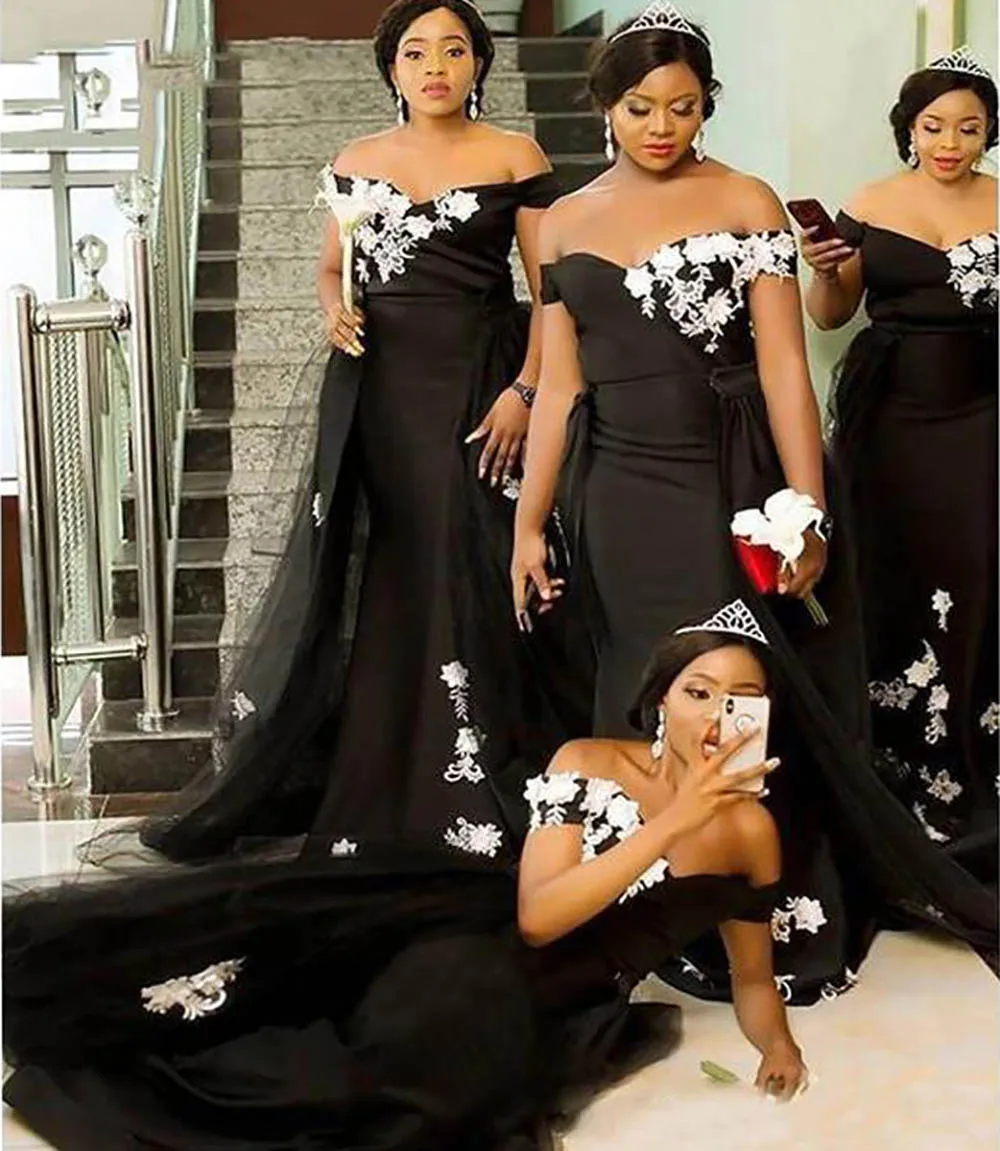 V-neck Black bridesmaid dress Off Shoulder White Lace Mermaid Long Dress for Wedding Party for Woman bridesmaid dresses
V-neck Black bridesmaid dress Off Shoulder White Lace Mermaid Long Dress for Wedding Party for Woman bridesmaid dresses