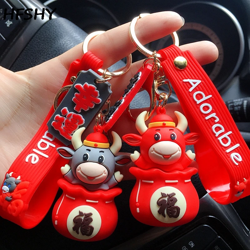 2021 Creative The Year Of The Ox Doll Keychain New Year Gift Car Decor Goods Bag Pendant Keyring Gift Doll Bag Purse Accessories
2021 Creative The Year Of The Ox Doll Keychain New Year Gift Car Decor Goods Bag Pendant Keyring Gift Doll Bag Purse Accessories