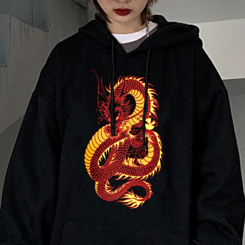 Vintage Hoodie Harajuku Chinese Dragon Print Sweatshirt Women's Hooded Oversize Hip-Hop Sweatshirt Streetwear Women's Hoodie
Vintage Hoodie Harajuku Chinese Dragon Print Sweatshirt Women's Hooded Oversize Hip-Hop Sweatshirt Streetwear Women's Hoodie