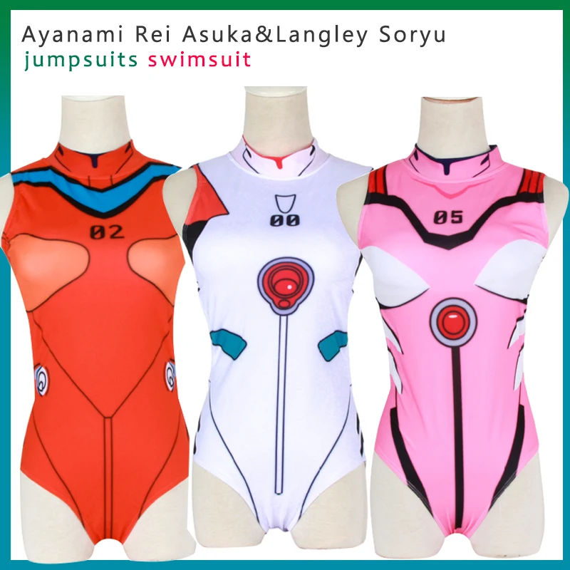 Lacau Eva Evangelion Ayanami Rei Asuka Makinami Women Kids Swimsuit Cosplay Jumpsuit Bikini Elastic Beach Swimming Anime Clothes
Lacau Eva Evangelion Ayanami Rei Asuka Makinami Women Kids Swimsuit Cosplay Jumpsuit Bikini Elastic Beach Swimming Anime Clothes