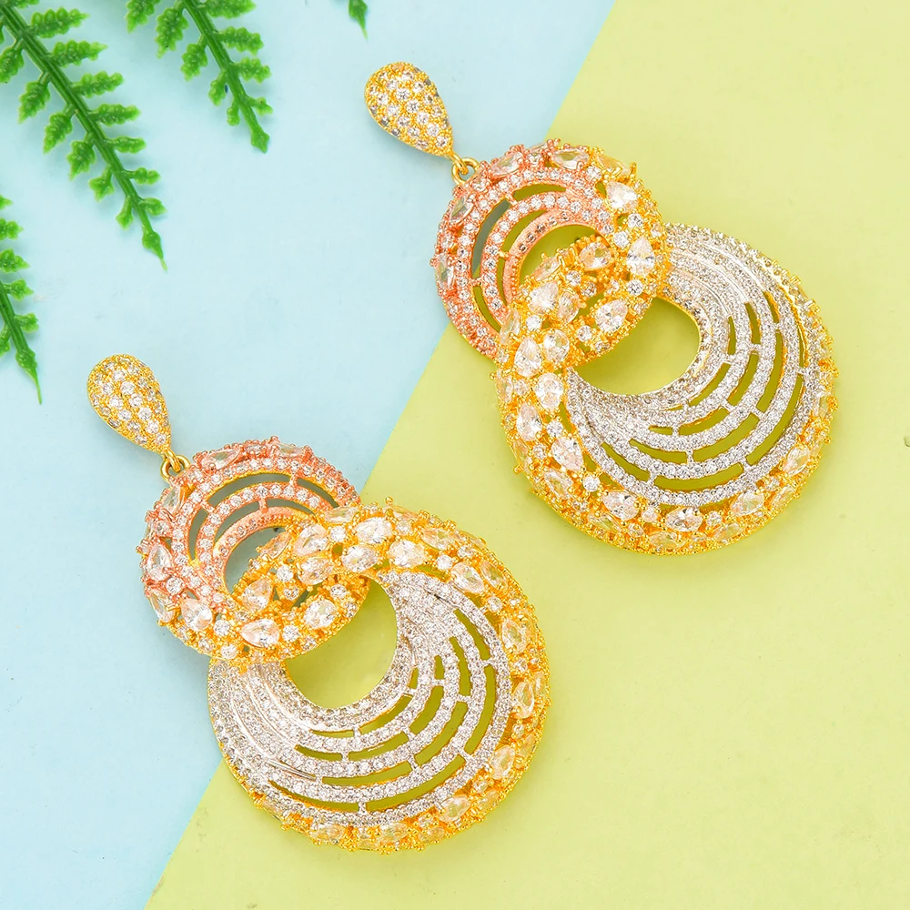 Siscathy Trendy Geometric Drop Dangle Earrings For Women Cubic Zirconia Bridal Engagement Earrings boucle d'oreille femme 2019
Siscathy Trendy Geometric Drop Dangle Earrings For Women Cubic Zirconia Bridal Engagement Earrings boucle d'oreille femme 2019