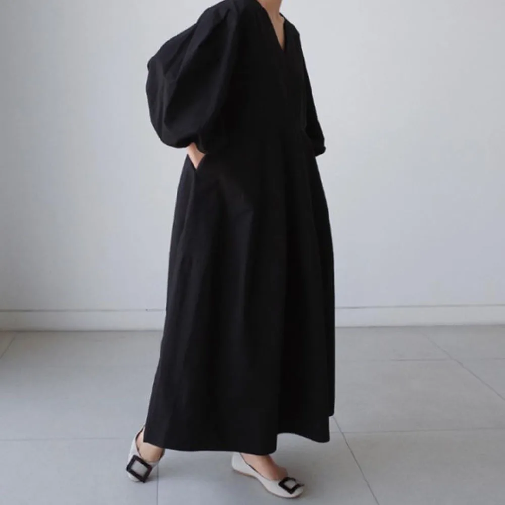 Loose Plus Size Long Dress 2021 Early Autumn Harajuku Retro One-piece Long Dress Casual Lantern Sleeve A-line Female Dresses
Loose Plus Size Long Dress 2021 Early Autumn Harajuku Retro One-piece Long Dress Casual Lantern Sleeve A-line Female Dresses