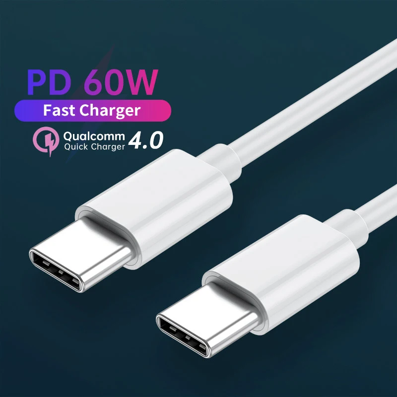 QICHSHJIN PD 60W USB C to USB Type C Cable Fast Charge Quick Charge 4.0 USB-C Data Cable for Macbook Pro Huawei P30 Samsung S20 
QICHSHJIN PD 60W USB C to USB Type C Cable Fast Charge Quick Charge 4.0 USB-C Data Cable for Macbook Pro Huawei P30 Samsung S20