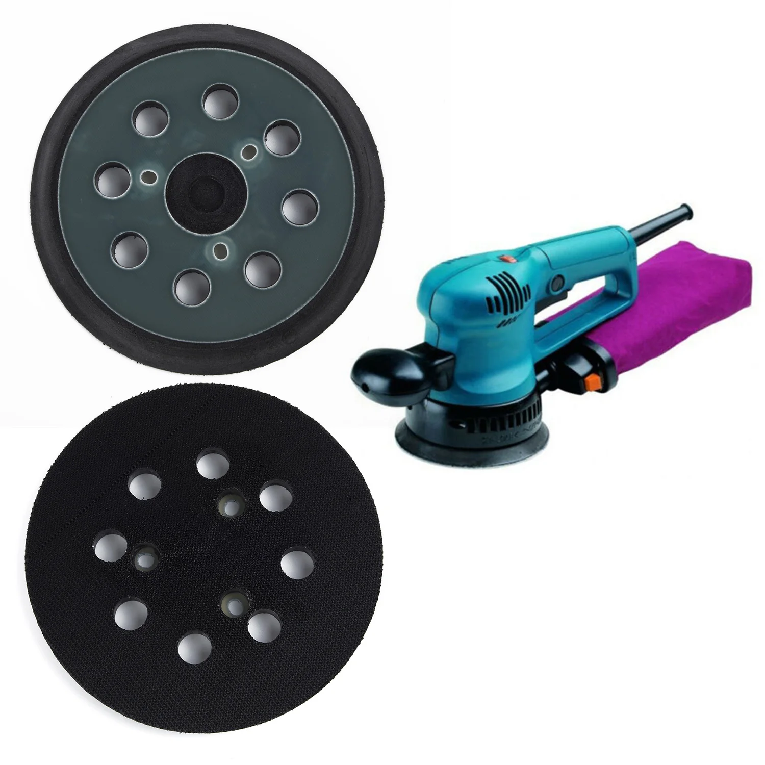 125mm/5Inch 8 Holes Sanding Backing Pad Base Orbital Sander Disk Discs Replacement Kit For Makita BO5010 BO5021 BO5041 MT922
125mm/5Inch 8 Holes Sanding Backing Pad Base Orbital Sander Disk Discs Replacement Kit For Makita BO5010 BO5021 BO5041 MT922