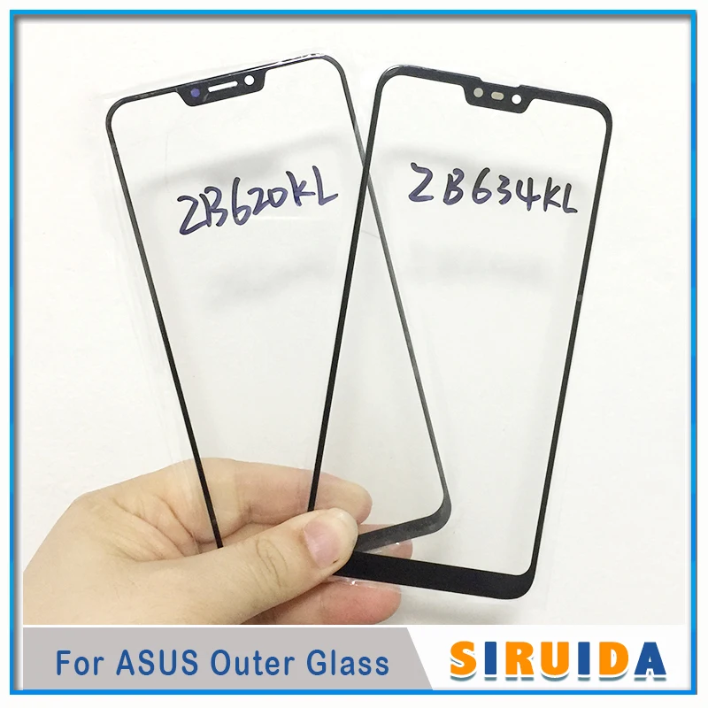 5 шт. Max Plus(M2) LCD передний Внешний стеклянный объектив для Asus Zenfone Shot ZB634KL ZE620KL ZE554KL ZC600