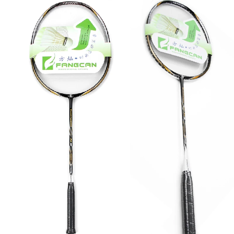 

Full Carbon N90 Badminton Racket High-end Professional Training Carbon Fiber Nano Heavy Offensive Racquet Head Compete Raquette
