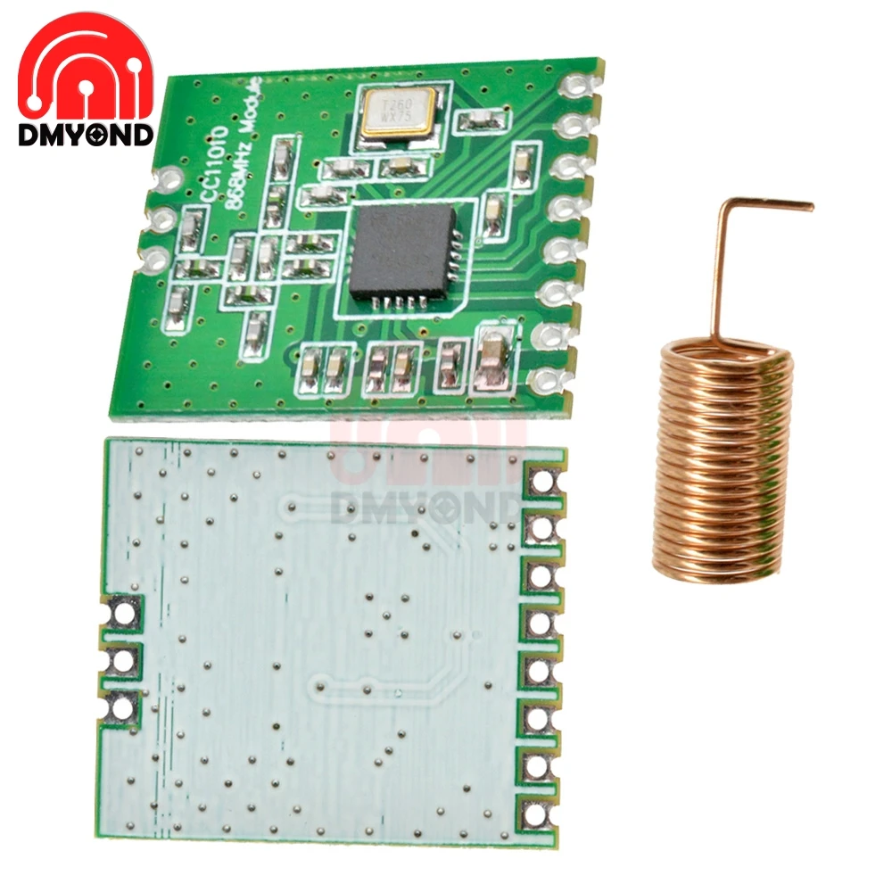 CC1101 Module 868MHZ Green Sem Fio Da Antena de Longa SPI Interface de M115 Para FSK GFSK MSK ASK OOK 64-byte SPI
CC1101 Module 868MHZ Green Sem Fio Da Antena de Longa SPI Interface de M115 Para FSK GFSK MSK ASK OOK 64-byte SPI