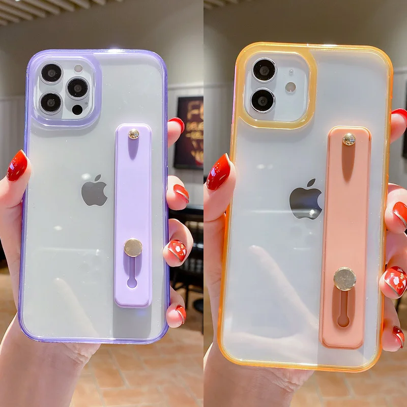 Wrist Strap Transparent Phone Case For iPhone 12 Pro Max 11 Pro Max X XR XS Max 7 8 Plus Clear Back Cover
Wrist Strap Transparent Phone Case For iPhone 12 Pro Max 11 Pro Max X XR XS Max 7 8 Plus Clear Back Cover